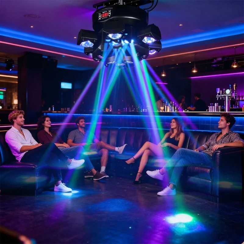 Tall Power 150W DJ Stage Light 10W RGBW LED Joists 6 Directional Projection Light Coordinate For Incidents Commercial Use M4YD