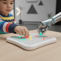 Portable AI Intelligent Gobang 5-in-1 Educational Smart Electronic Gomoku Two-player Interactive Chess Board Game Family Party 5