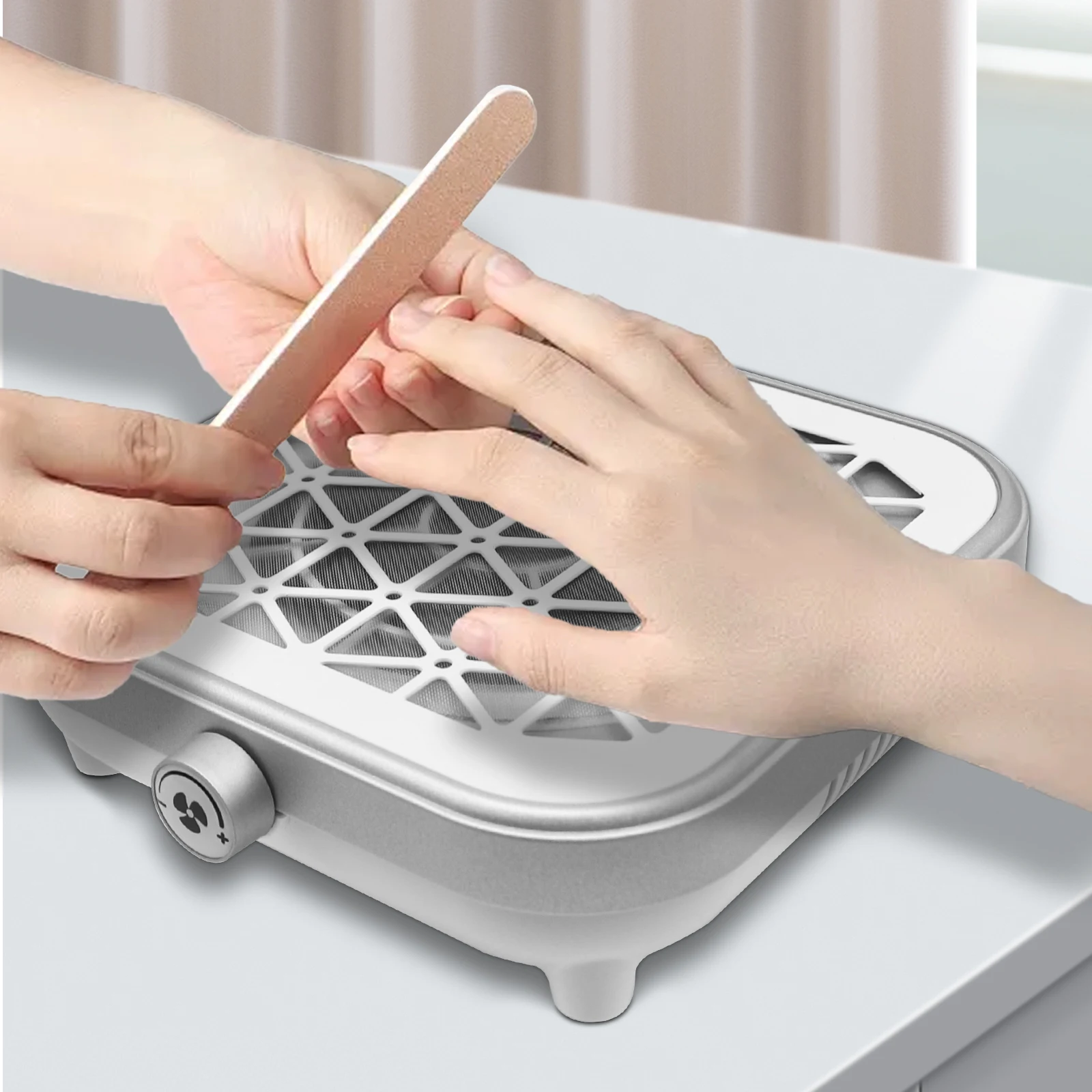 

Nail dust collector is quiet and powerful-compact dust collector nails with reusable filter for maximum dust absorption and low