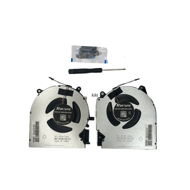 CPU GPU Graphics Cooling Fan M54776-001 Replacement for HP Victus 16-D 16-E 16-D0020NR with RTX 3060 3070 80W DC5V