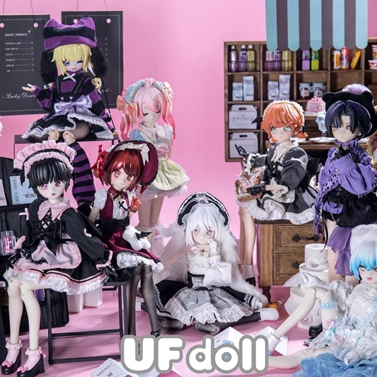 1/5 Ufdoll Blind Box Tea Plus Series Movable Anime Peripheral Figure Collectible Dress Up Doll Children Bjd Gifts