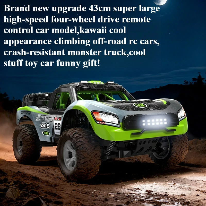 

Cool Stuff Funny Gift-43cm Super High-speed 4WD Rc Truck,Remote Control Car,Climbing Off-road Rc Car,Monster Truck,Toys for Boys