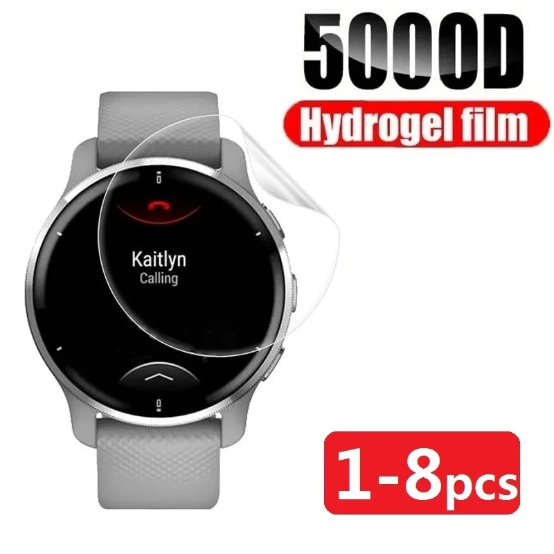 Full Hydrogel Protective Film for Garmin Vivoactive 5 4 4s 3 Garmin Venu 2 Plus 2s 3 3s Screen Protector Protection Cover Foil