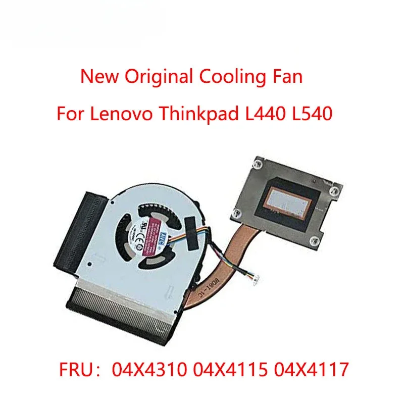 Ventilador de refrigeración Original, disipador de calor, refrigerador del radiador para Lenovo Thinkpad L440 L540, gráficos integrados 04X4310 04X4115