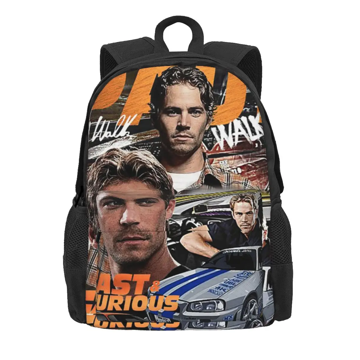 

Fast & Furious Backpack Daypack Large Capacity Children BookBag School Bag Shoulder Bags for Men Women