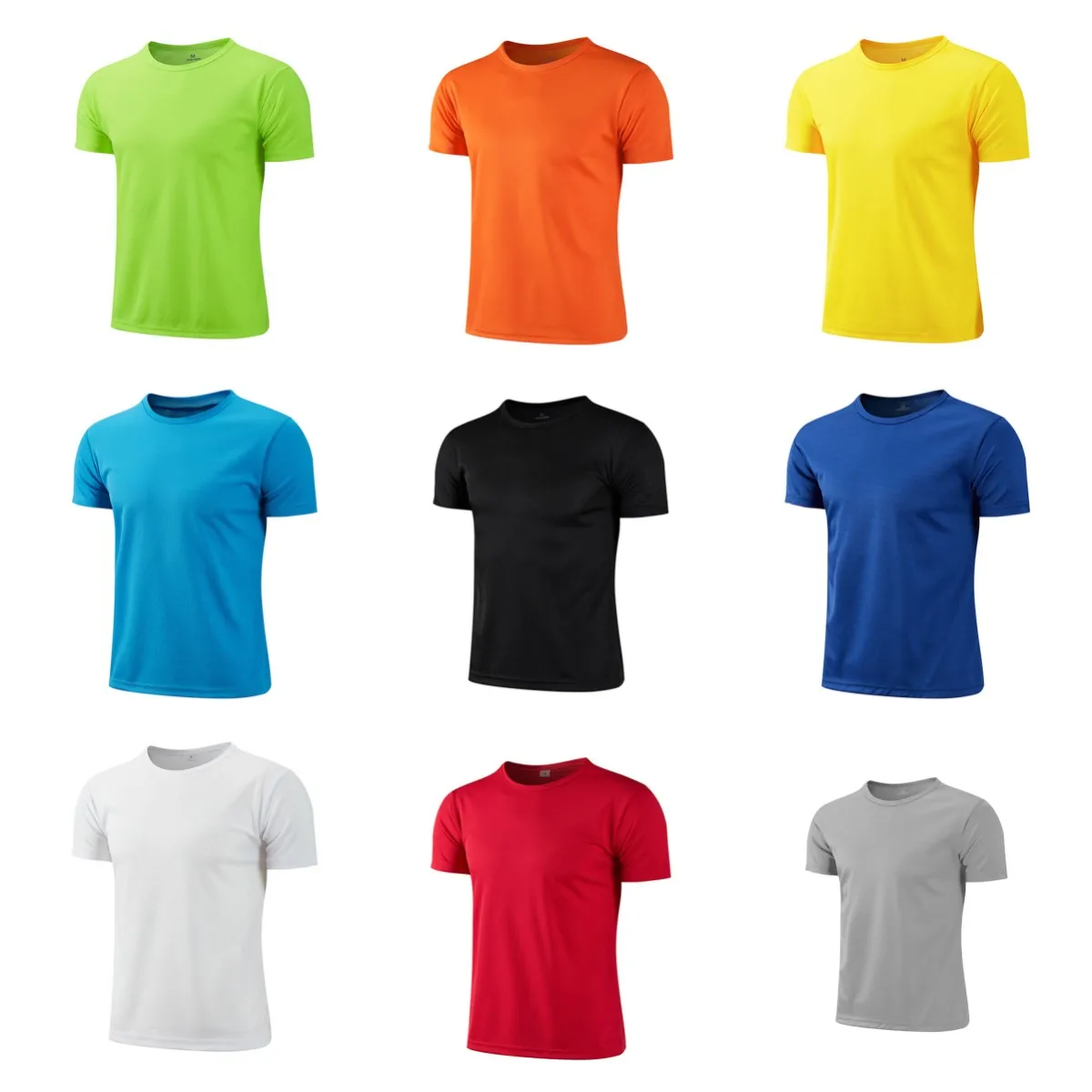 Men Women Quick Dry Short Sleeve Sport T Shirt Gym Jerseys Fitness Shirt Trainer Running T-Shirt Teenager Breathable Sportswear