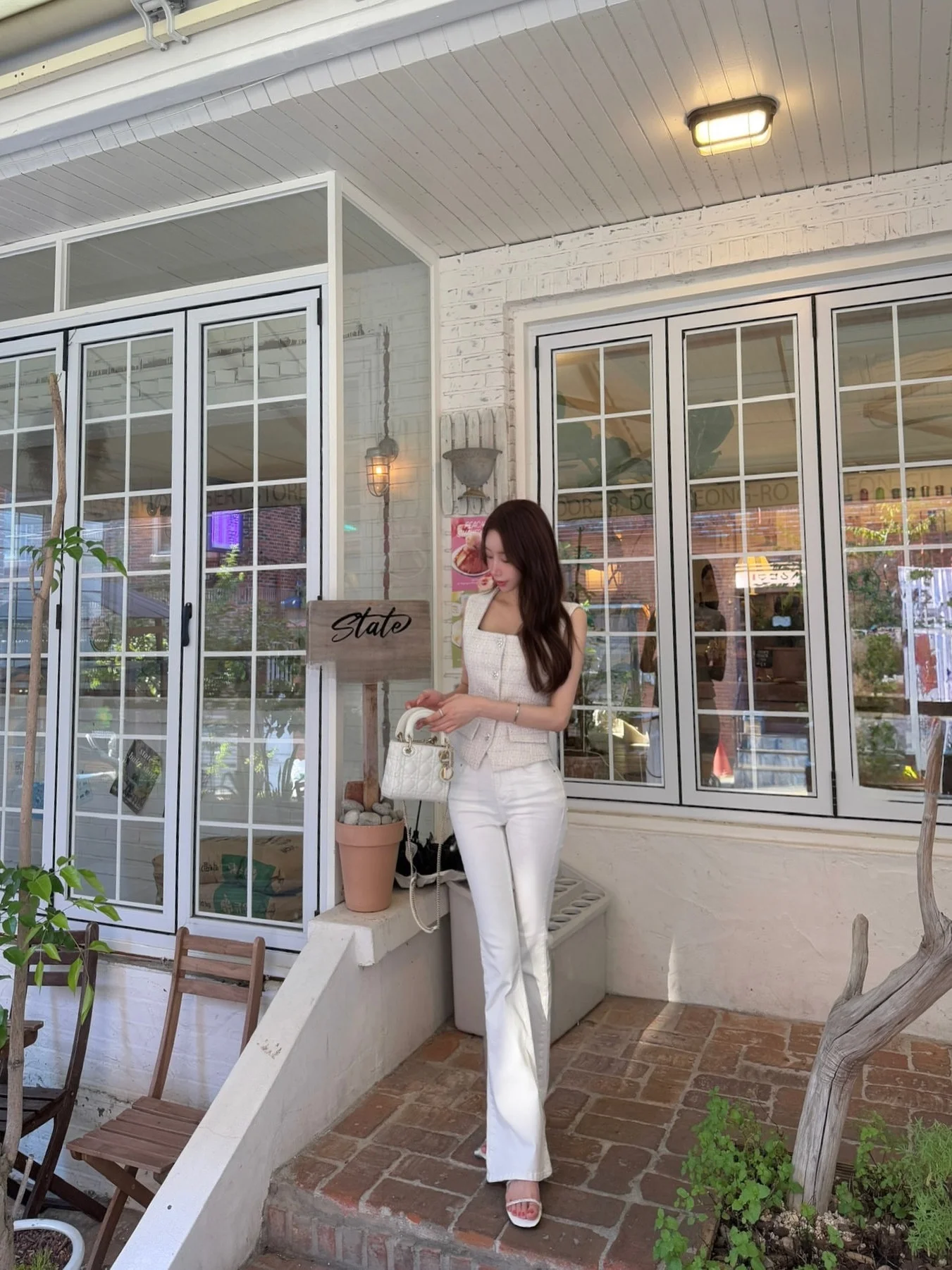 

High Waist Flared Jeans Women's Slim Fit High Elastici Denim Pants Lengthening Legs Effect Sweet And Spicy Sle One Cli Get