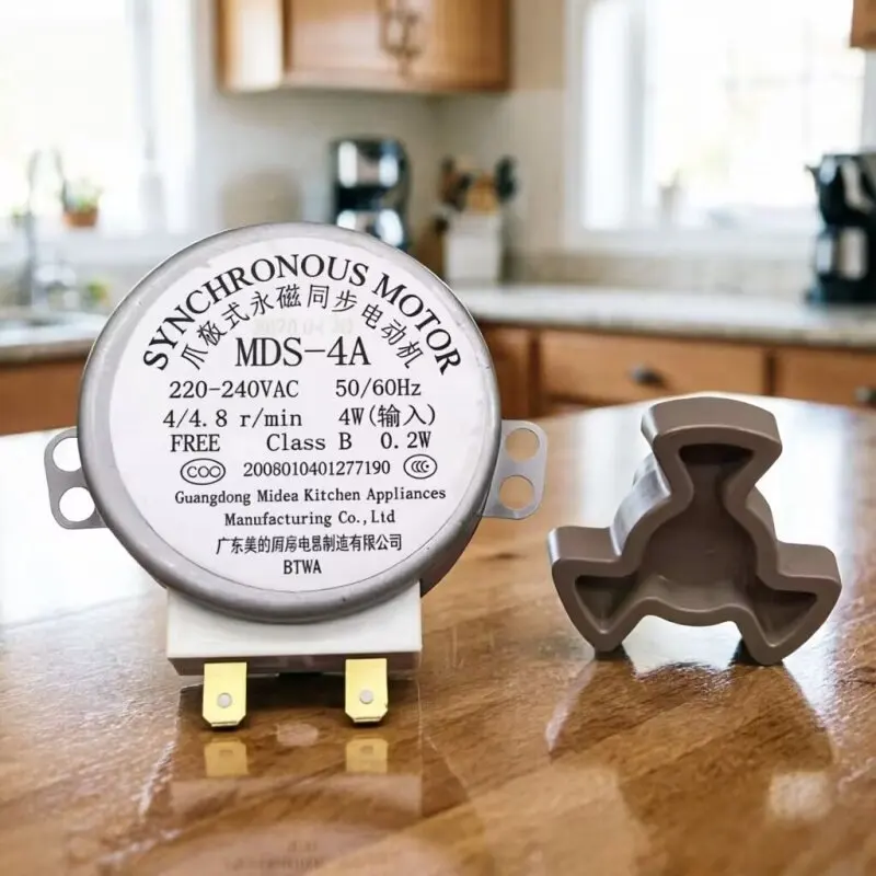 Microwave Turntable Claw‑Pole Permanent Magnet Synchronous Motor 220V D‑shaft MDS‑4A M1‑L213B