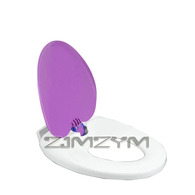 Toilet Lid Cover WC Toilet Seat for Both Adults and Children O-shaped Mute Universal Toilet Lid Bathroom Accessories