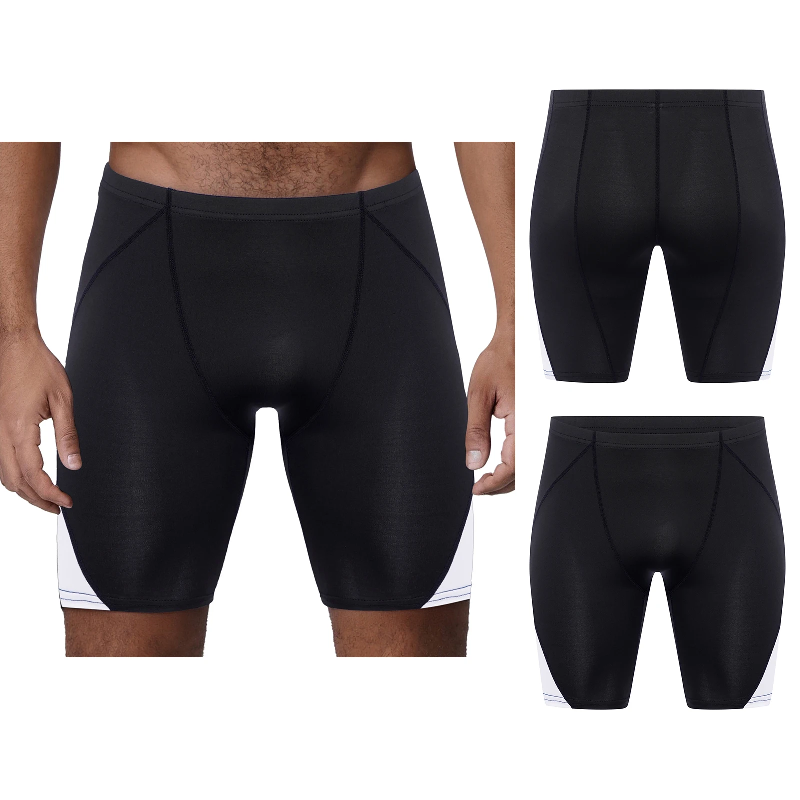 

Мужские спортивные облегающие шорты, плавки для дайвинга, плавки с эластичным поясом для бега, велоспорта, тренировочные шорты для тренировок