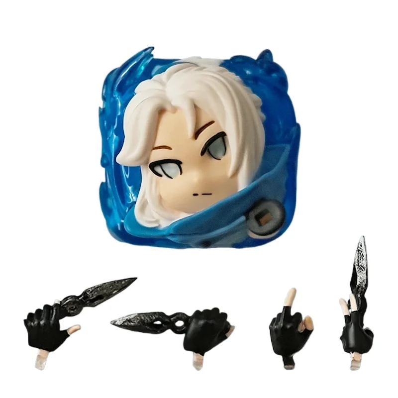 

Anime Keycaps Varolant Jett Figure Custom Keycap Multi-action with Hand Detachable Part Resin Key Caps Mechanical Keyboard Gifts