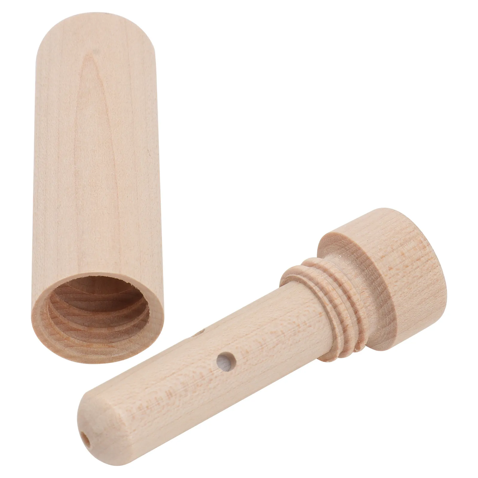 1Pcs Sturdy Natural Wood Scent Inhaler Essential Oil Sniffing Stick Portable Aromatic Nasal Therapy Tube for Home Office Commute