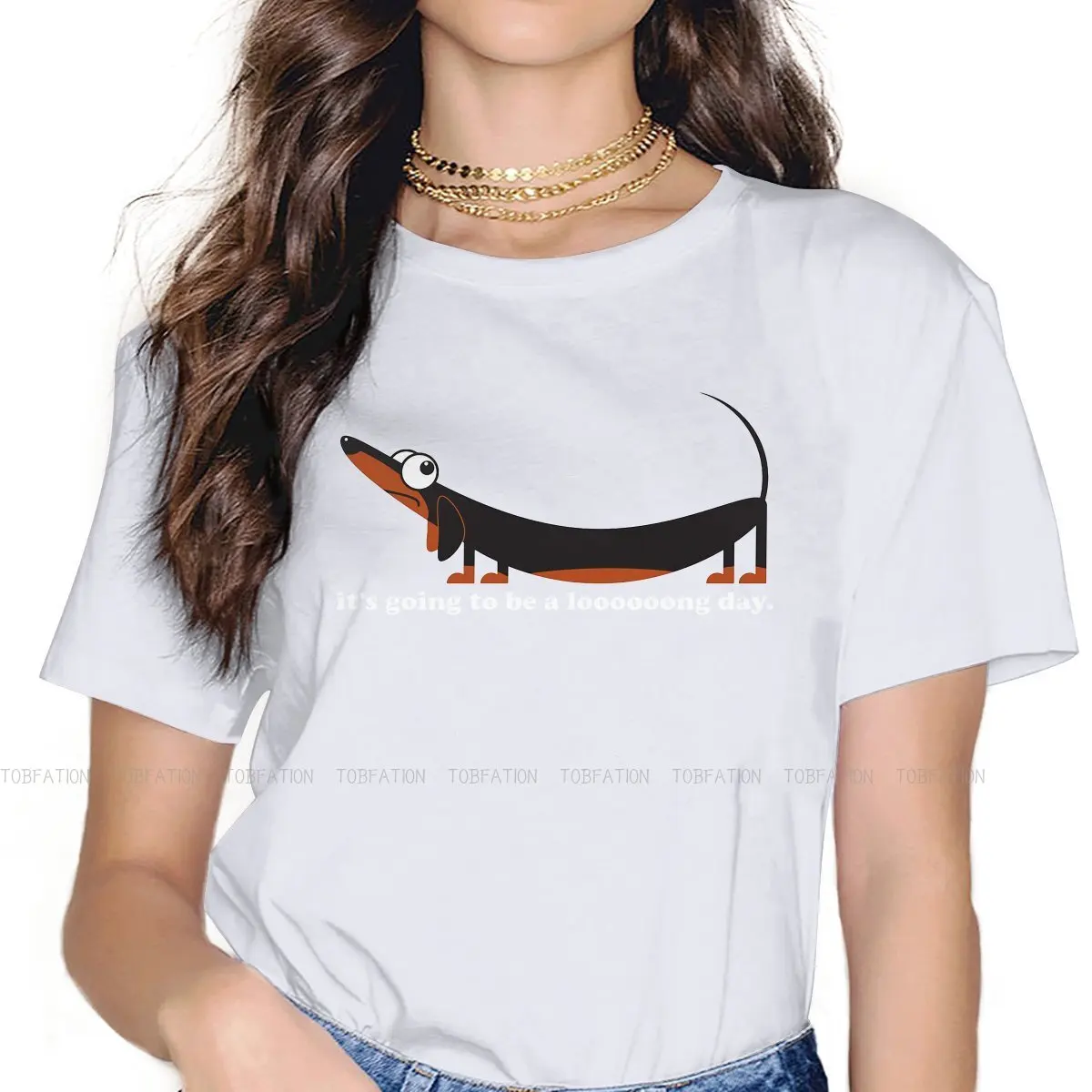 Sausage Dog TShirt for Woman Girl It's Going to Be a Day Funny Dachshund Wiener Soft Sweatshirts T Shirt Novelty New Design