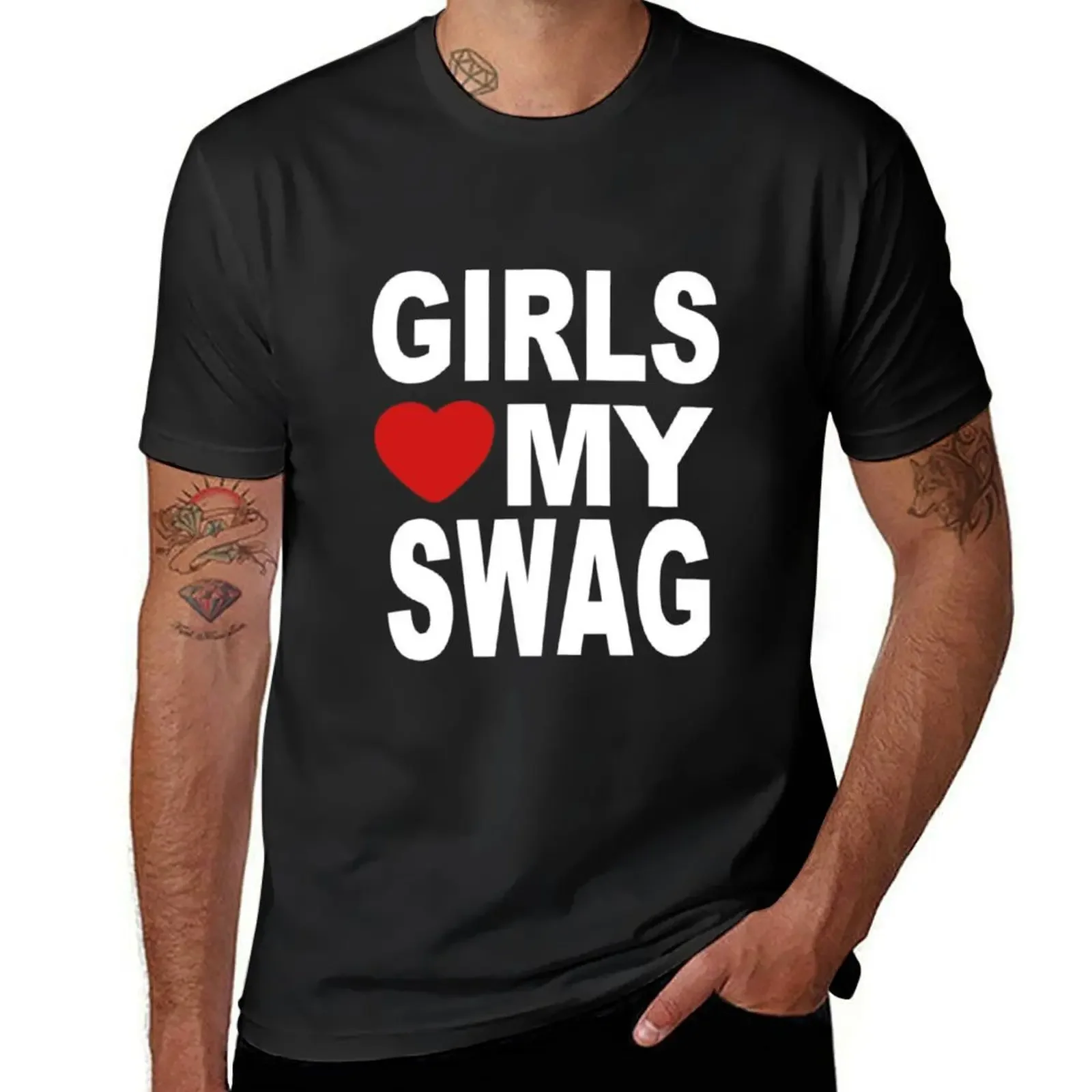Girls love my swag T-Shirt plus sizes oversized t shirt mens champion t shirts