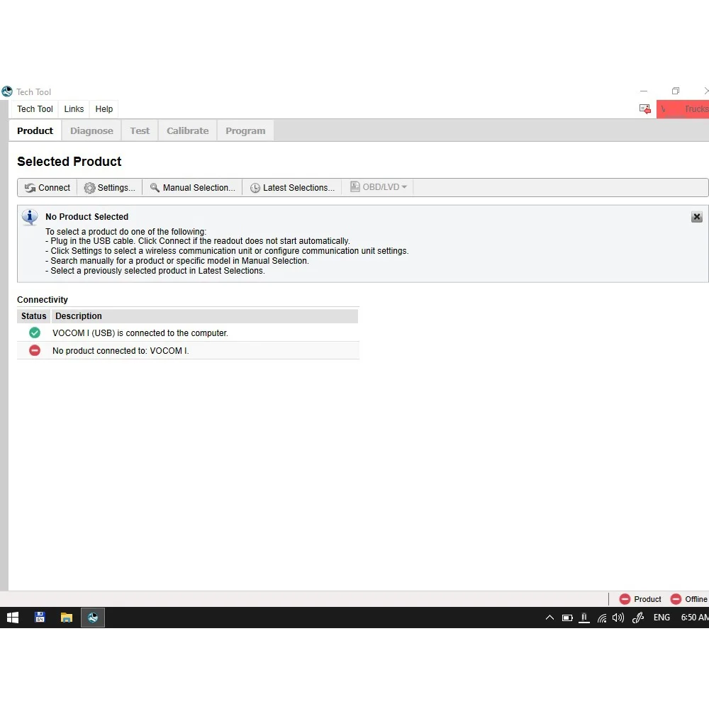 สําหรับ Vocom 2 II TECH TOOL V2.8.241 Heavy Duty รถบรรทุกรถขุดวินิจฉัย OBD2 เครื่องสแกนเนอร์ VOCOM 2 88890400   เครื่องมือวินิจฉัย