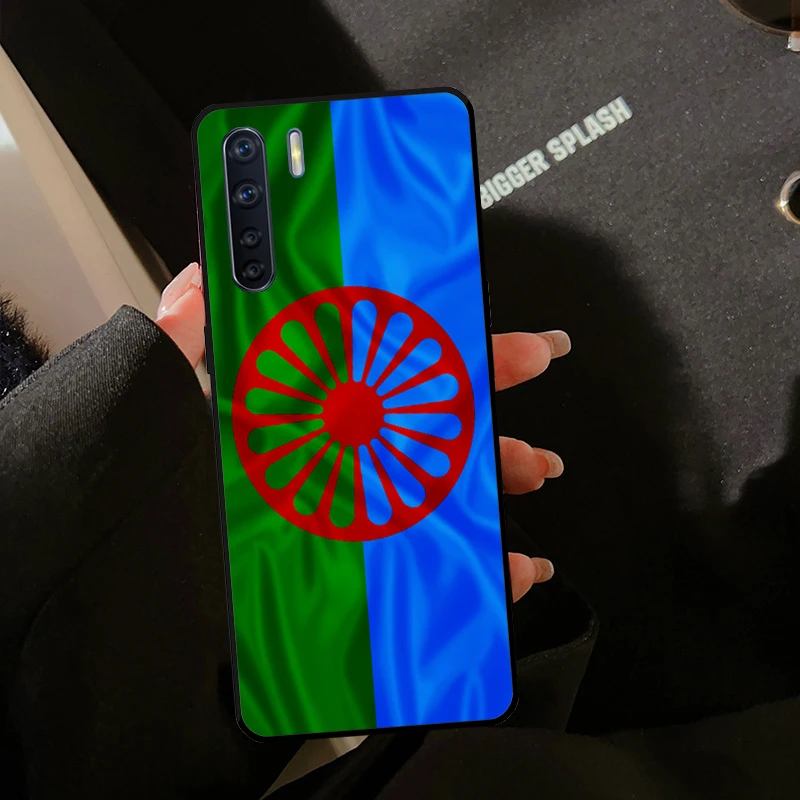 Gypsy Romani Roma Flag For OPPO A5 A9 A53 A54 A57 S A17 A77 A16 A76 A96 A15 A52 A72 A58 A78 A98 A54 A74 A94 Case