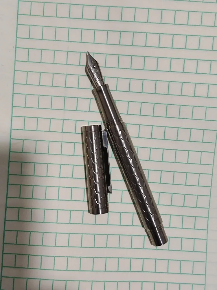 Hot Titanium Alloy Ultra-light Chinese Knot Soft Tip 35mm Bock 629 Pen Large Capacity Refill Signature Fountain Pen Iridium Gold