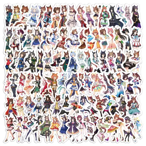 10/50/100PCS Game Umamusume: Pretty Derby Funny Meme Sticker Cartoon Cute Doodle Waterproof Decal Toy Gift for Pencil Case