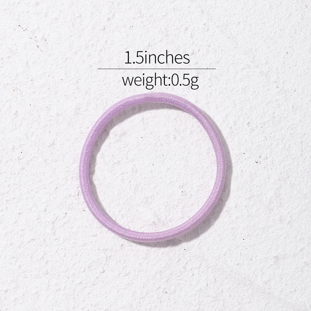 30/50/100PCS Girls Solid Big Rubber Band Ponytail Holders