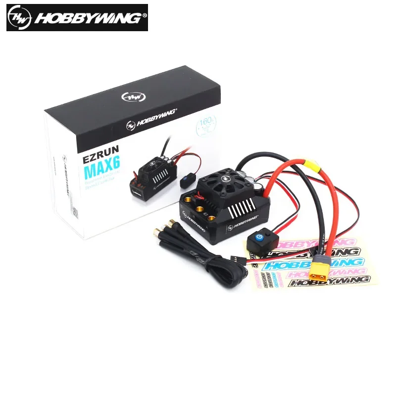 

100% original Hobbywing EZRUN Max6 V3 160A Speed Controller Waterproof Brushless ESC for 1/6 RC Car