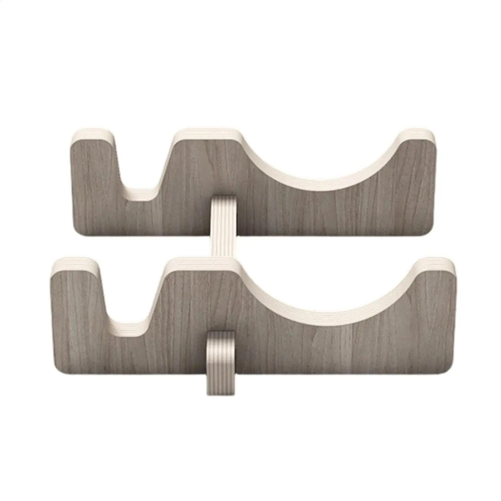 Balance Board Holder Wooden Display Non Slip Rack Skateboard Floor Stand Holder For Indoor Home Gym Bedroom Living Room Sports