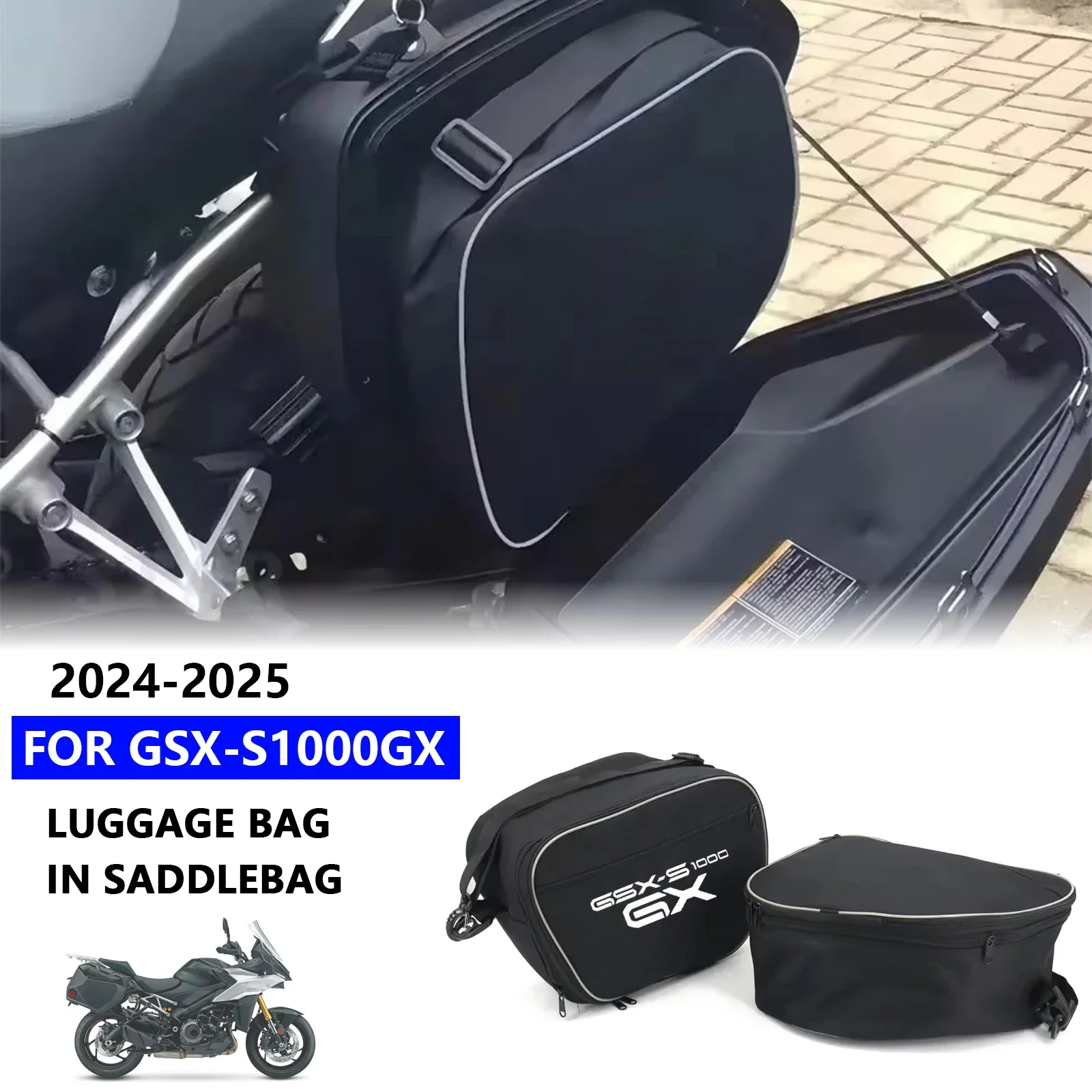 

For GSX S1000GX GSXS1000GX GSX-S1000 GX 2024-2025 Motorcycle Accessories Liner Luggage Bag Side Box Internal Luggage Bag