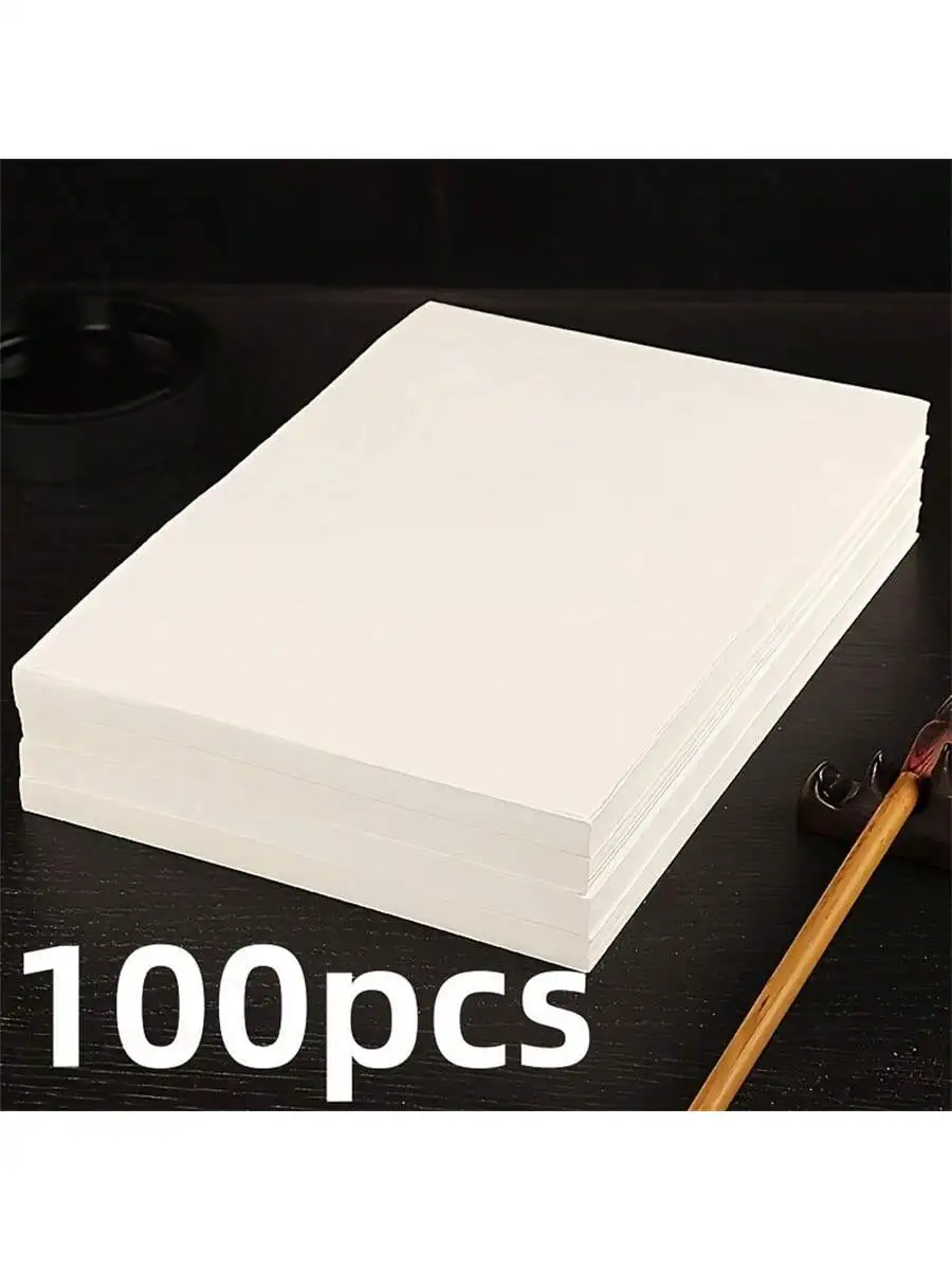 100/200 Stück halbgekochtes chinesisches Malreispapier, geeignet für Kalligraphie und Pinselmalerei, die ideale Wahl für Künstler. – Detail 9