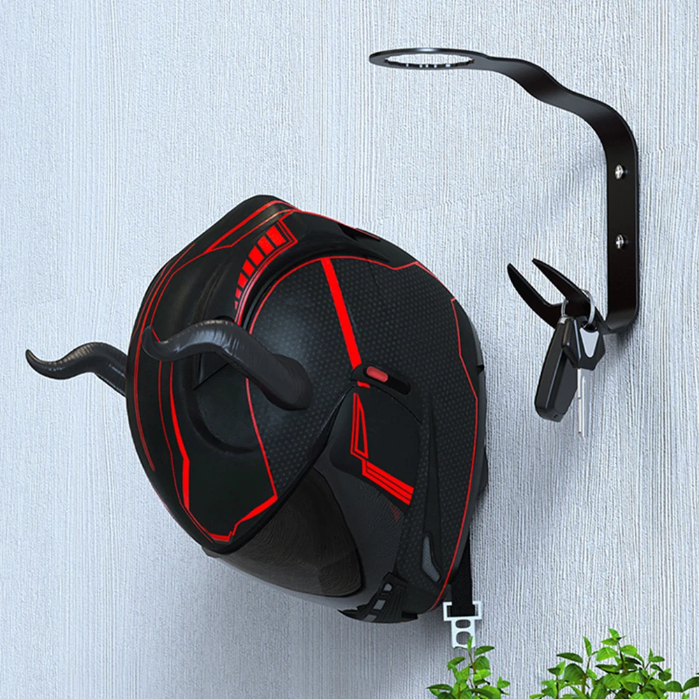 

Motorcycle Helmet Hook Rack Wall Mount Hook Motorcycle Helmet Holder Helmet Hanger for Motorcycle Bike Baseball Football Helmet