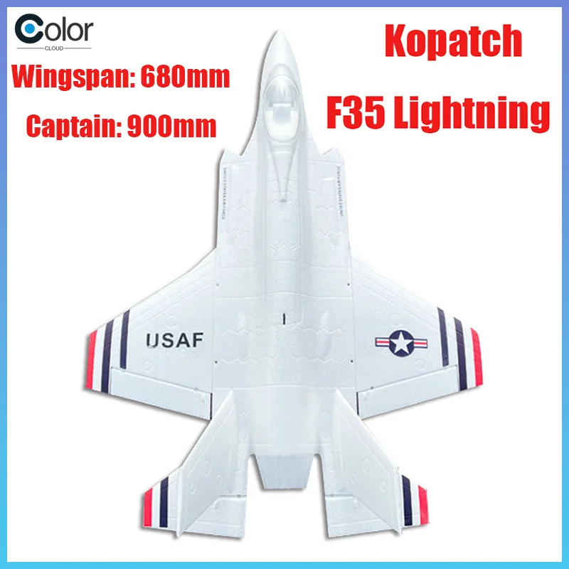 

Kopatch F35 Lightning II 64 мм с канальным эпоху, аэромоделяция, радиоуправляемый истребитель, большой электрический самолет с дистанционным управлением с фиксированным крылом