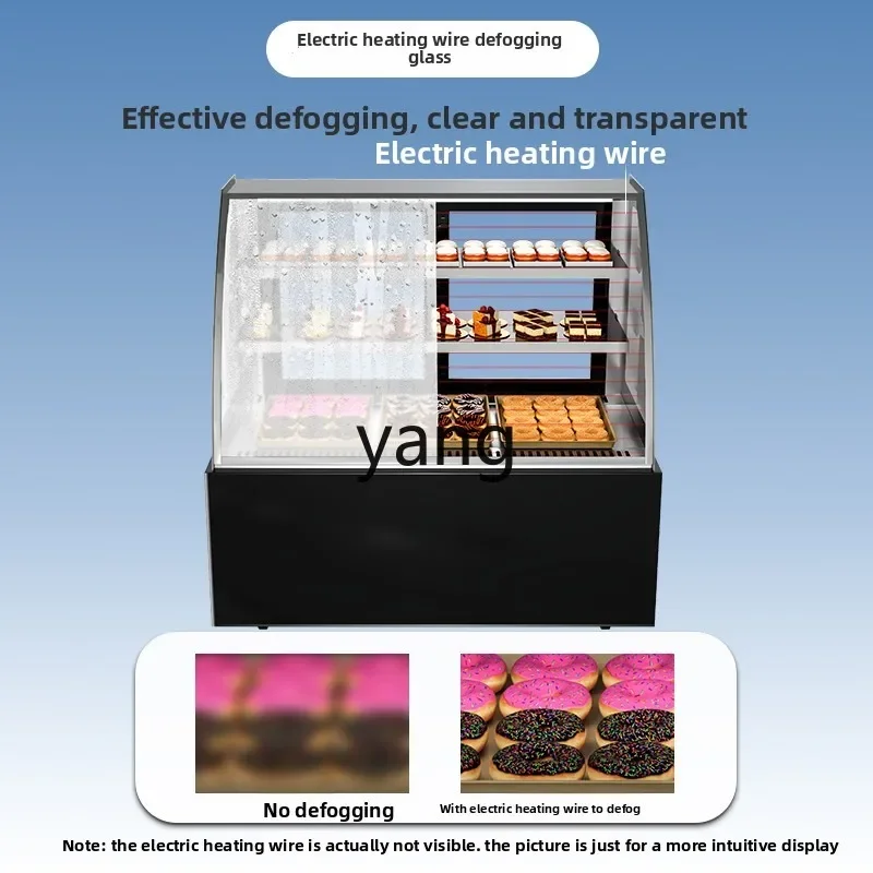LMM new air-cooled cake cabinet commercial dessert refrigerated display cabinet milk tea shop