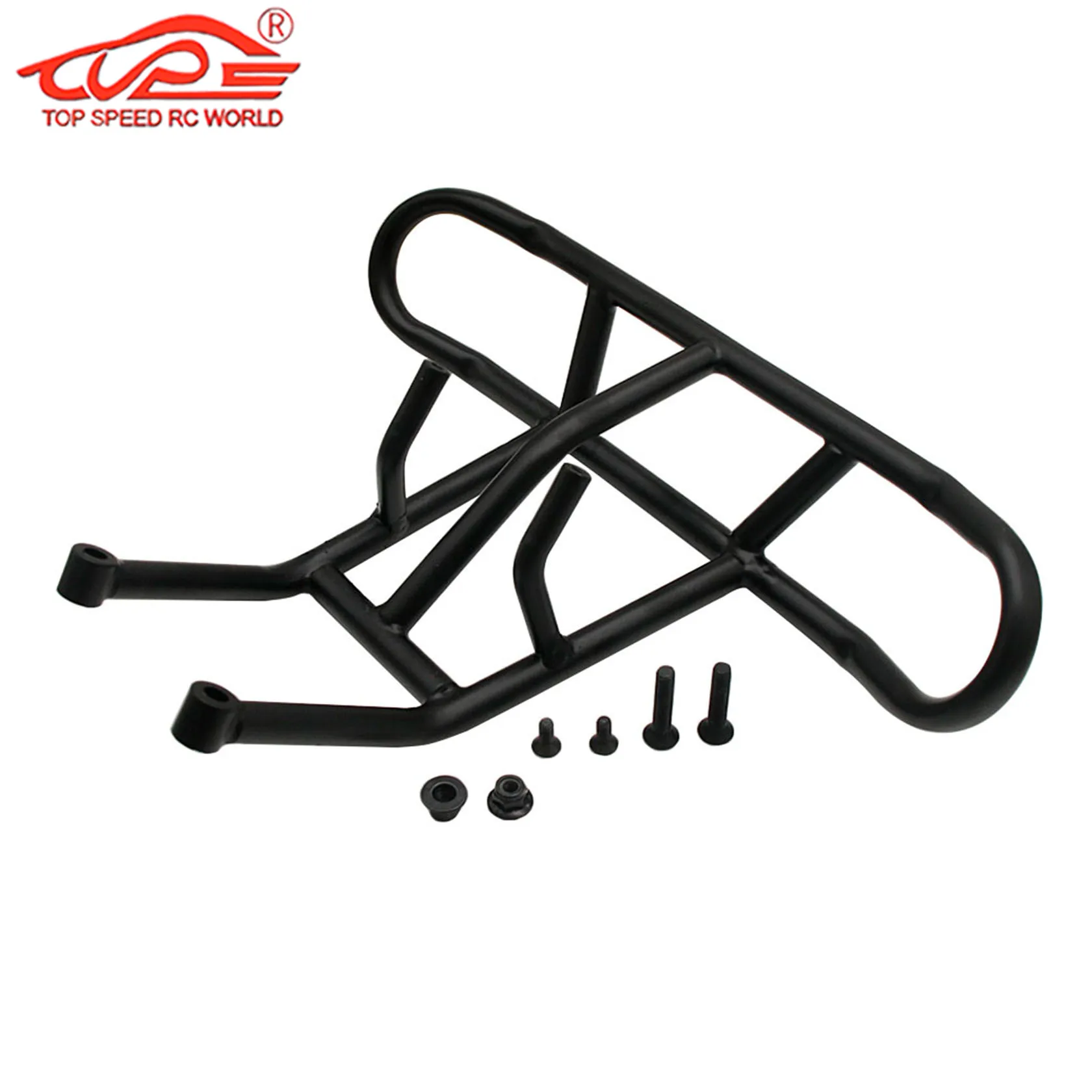 Metal Rear Bracket or Front Guard Bumper with LED Light Cover for 1/5 ROVAN HPI Kingmotor Baja 5T 5SC Truck Parts