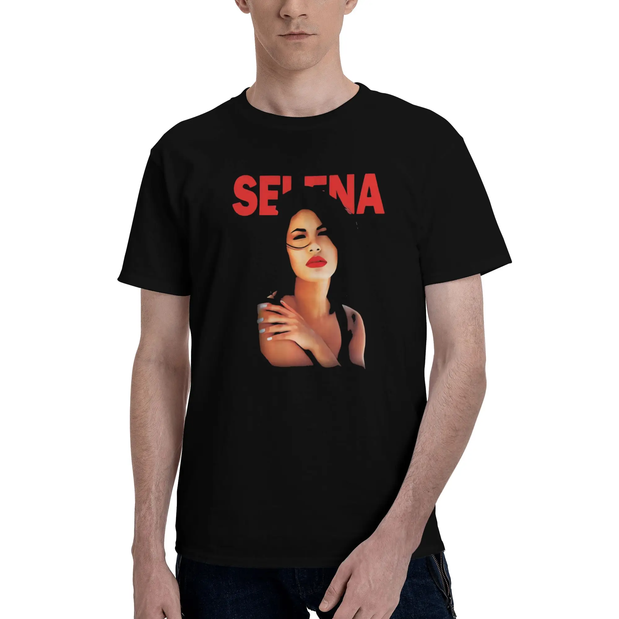 Men Women New Arrival vintage Selena Quintanilla  Tee T Shirt Cotton  T-shirts Clothing