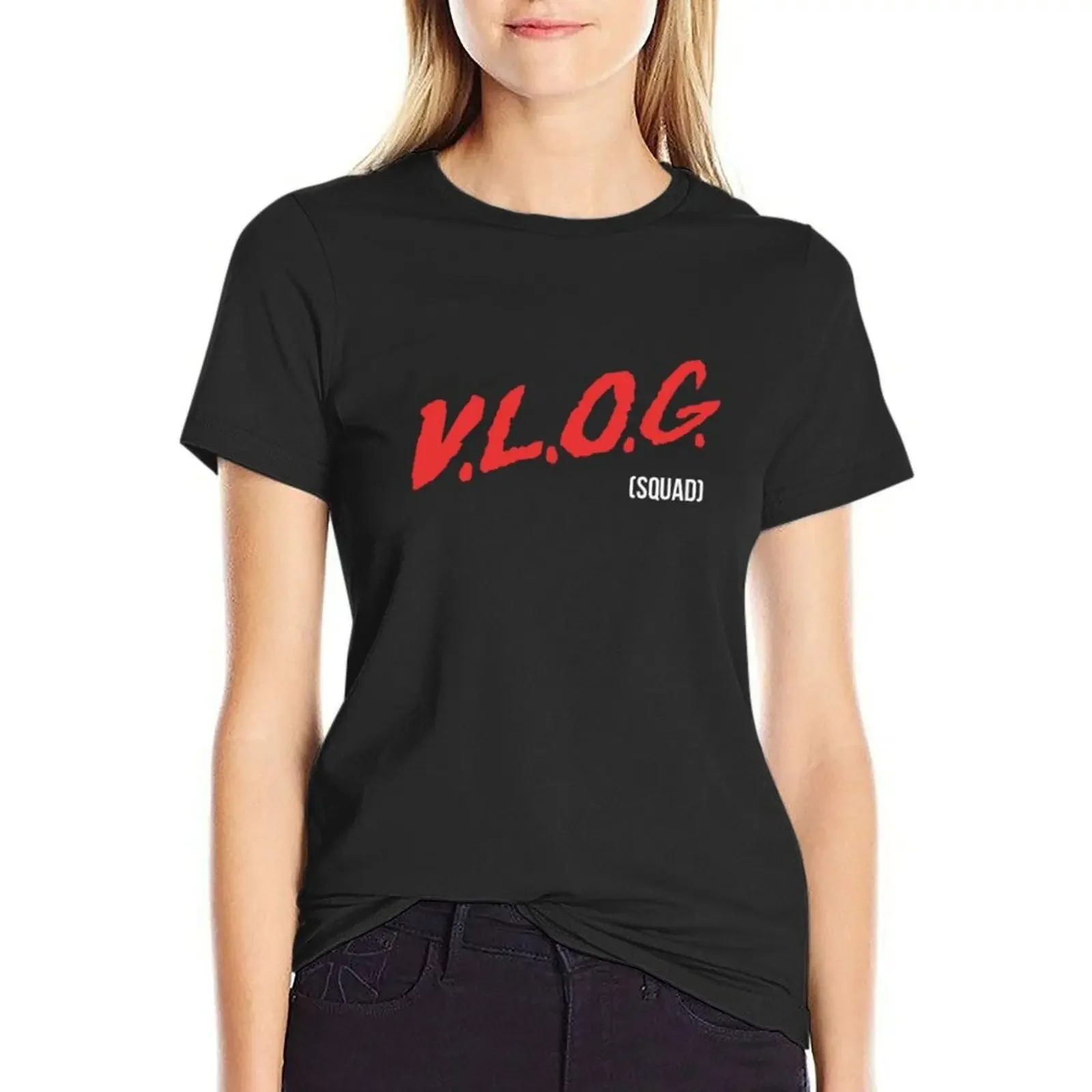 

Vlog Squad // DAVID DOBRIK T-Shirt tees lady clothes Short sleeve tee summer tops white t-shirt dress for Women sexy