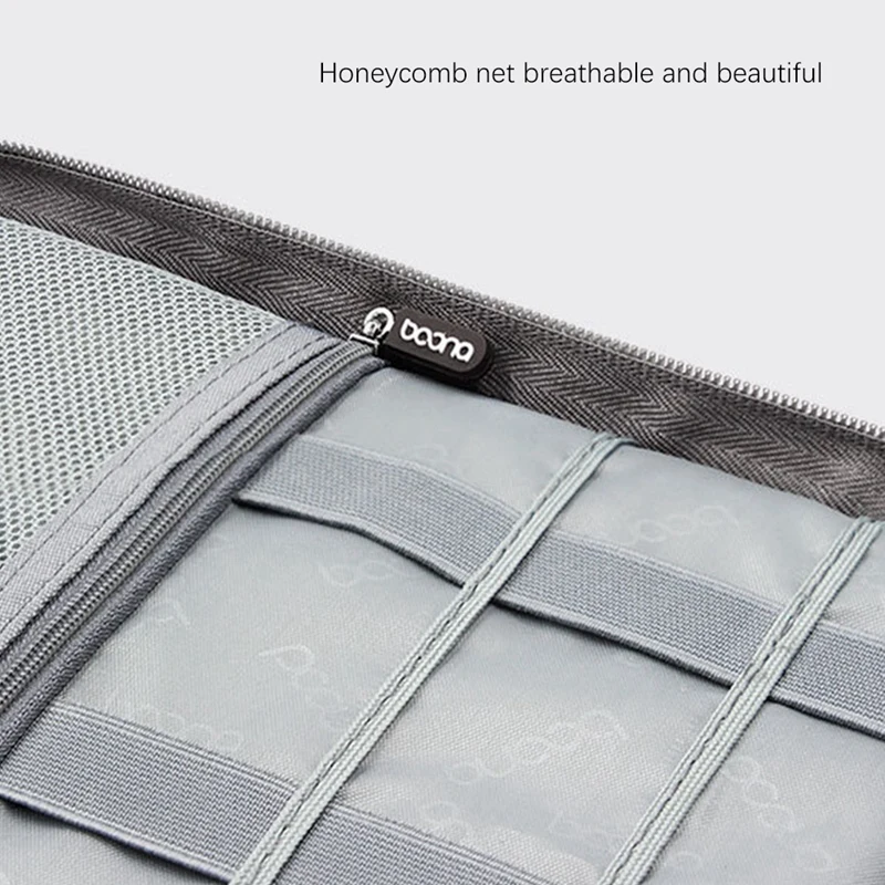 BOONA Bolsa de almacenamiento multifuncional portátil impermeable para Ipad Mini, caja de disco duro, Cable de auriculares, Cable de datos, teléfono