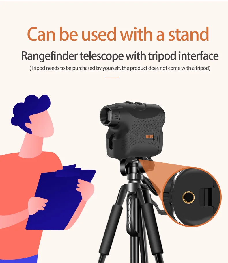 Aikesi Laser Rangefinder for Golf Hunting Flag-Locking and Distance-Measuring Pin-Seeker Feature Included