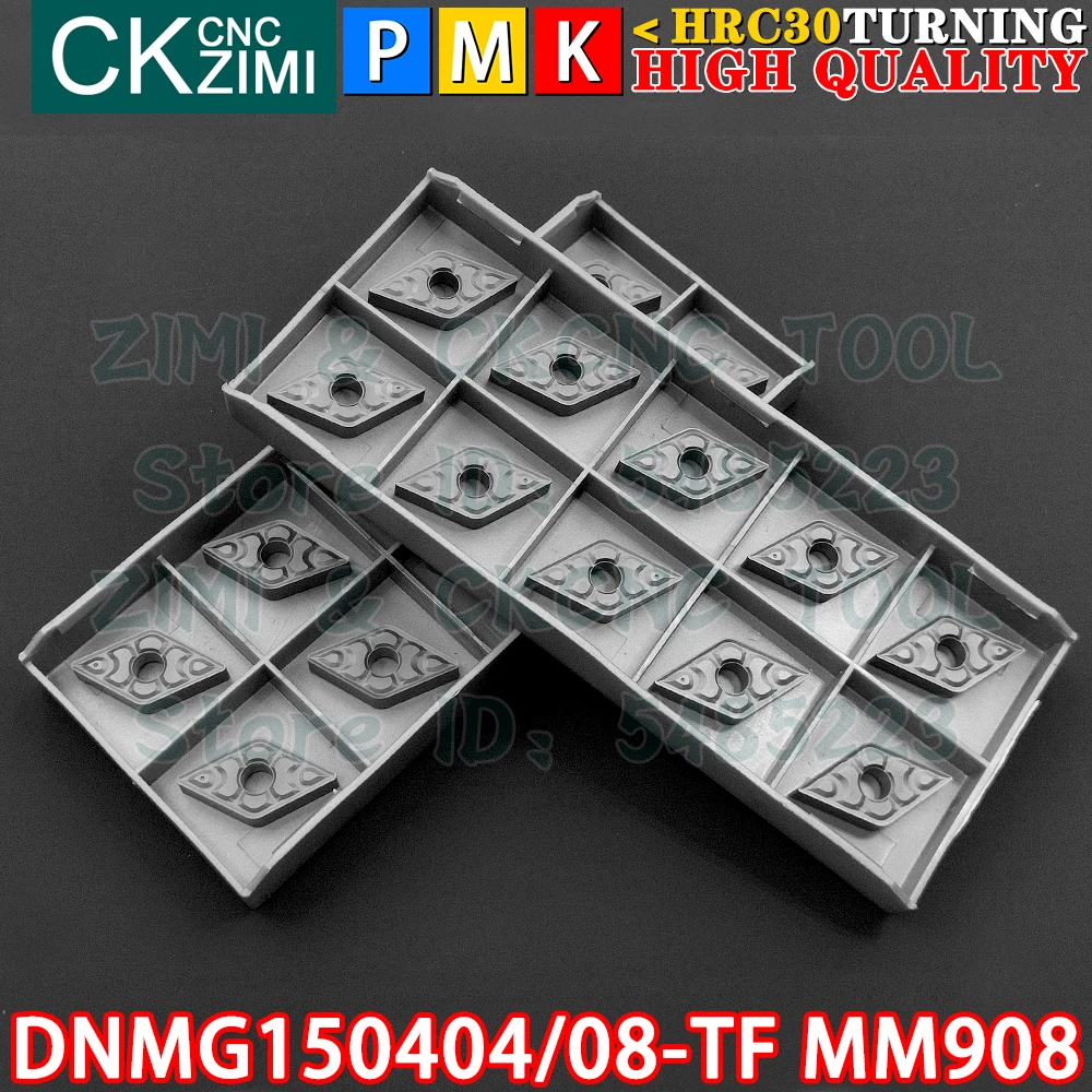 DNMG150404-TF MM908 DNMG150408-TF MM908 Carbide Inserts External Internal Turning Inserts Tools DNMG CNC Metal Lathe Cutter Tool