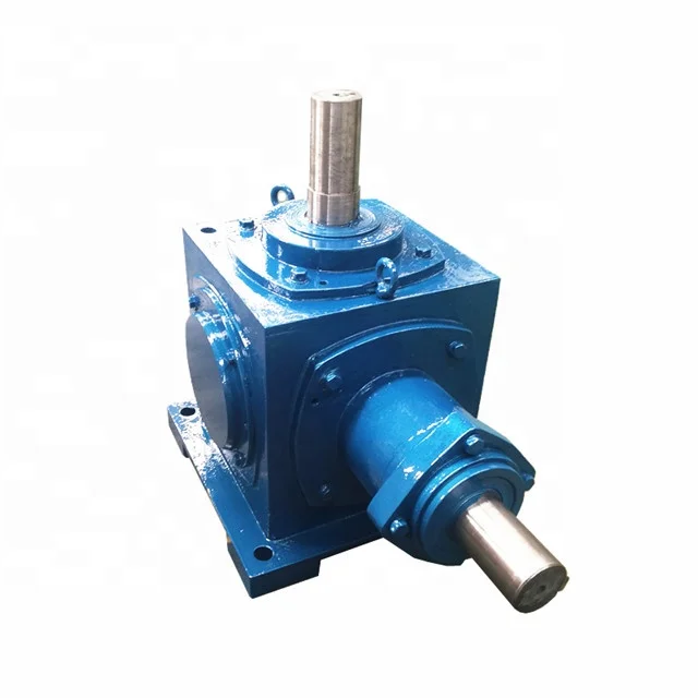 T Series Spiral Bevel Gear Units 4 Way Car Steering Gears 90 Degree Right Angle Gearbox Steering Gear Box for Transmission