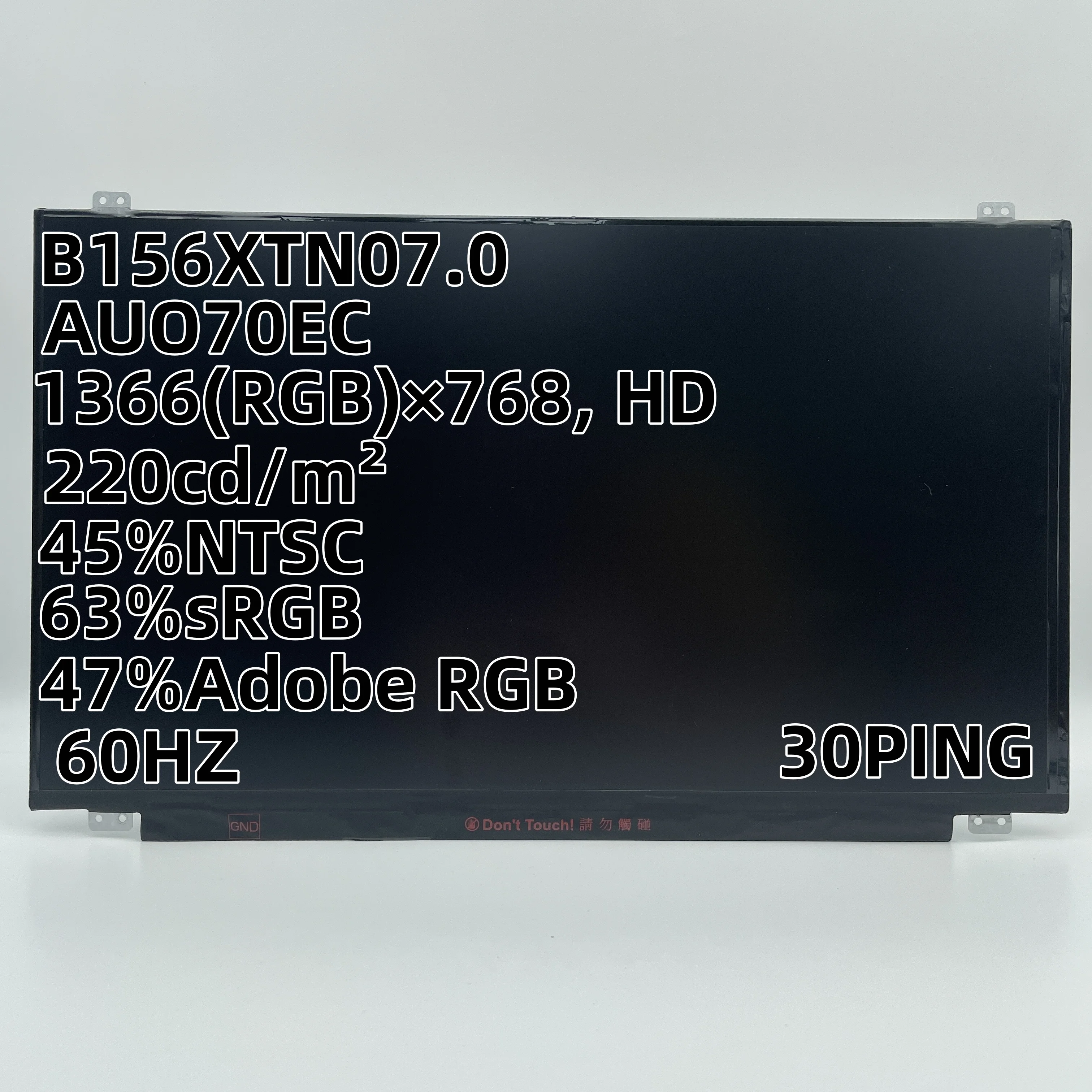 AUO70EC B156XTN07.0 NT156WHM-N42 NT156WHM-N32 CMN15C5 N156BGE-EA2 30PINS 60HZ HD TN LCD LED Screen Matrix 1366*768