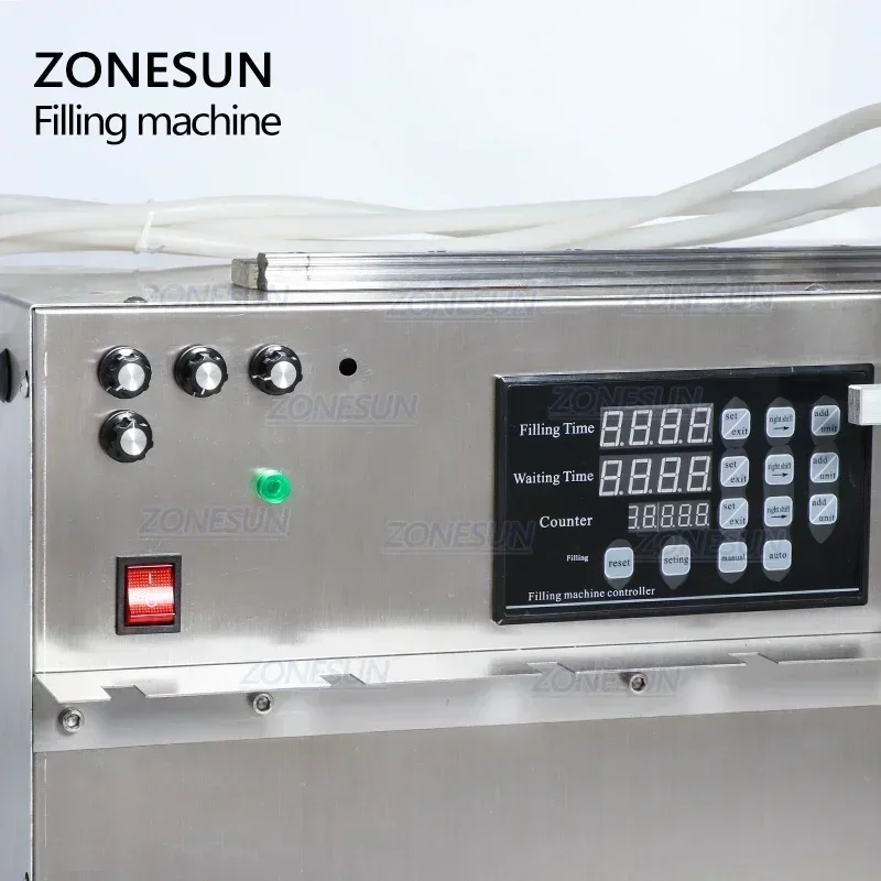 

ZONESUN ZS-DPSP4 Liquid Filling Machine Digital Control Compact Precise Numerical Fillier for Spout Pouch Beverage Bag
