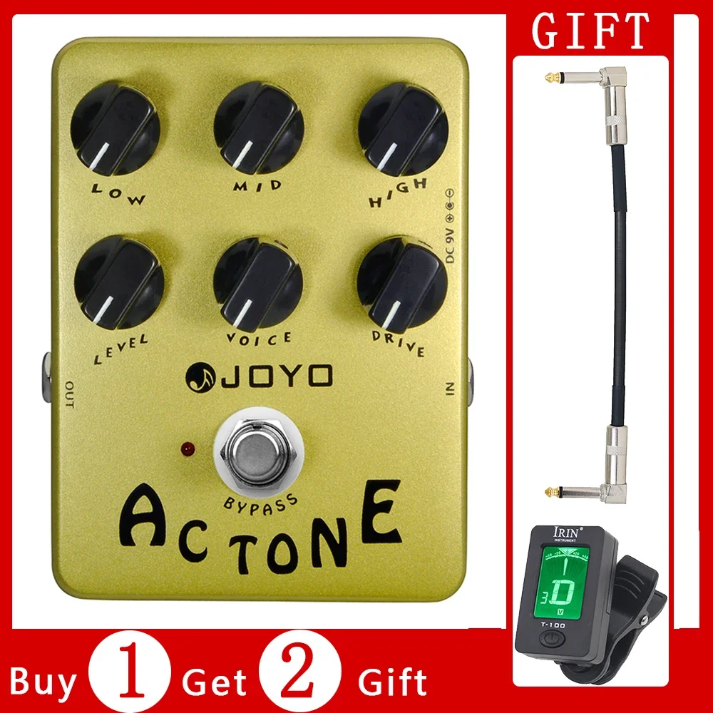 

JOYO JF-13 AC TONE Effect Pedal Overdrive Pedal Analog AC30 Amplifier Classic British Rock Sound Electric Guitar Effect Pedal