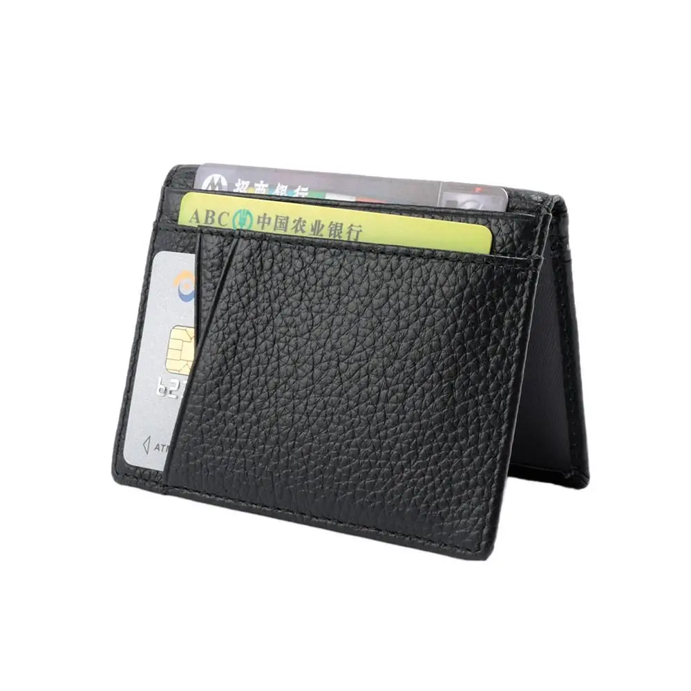 Soft Small for Driver License with 8 Card Slots Business Wallet Men Wallet Credit Card Holders Genuine Leather Super Slim