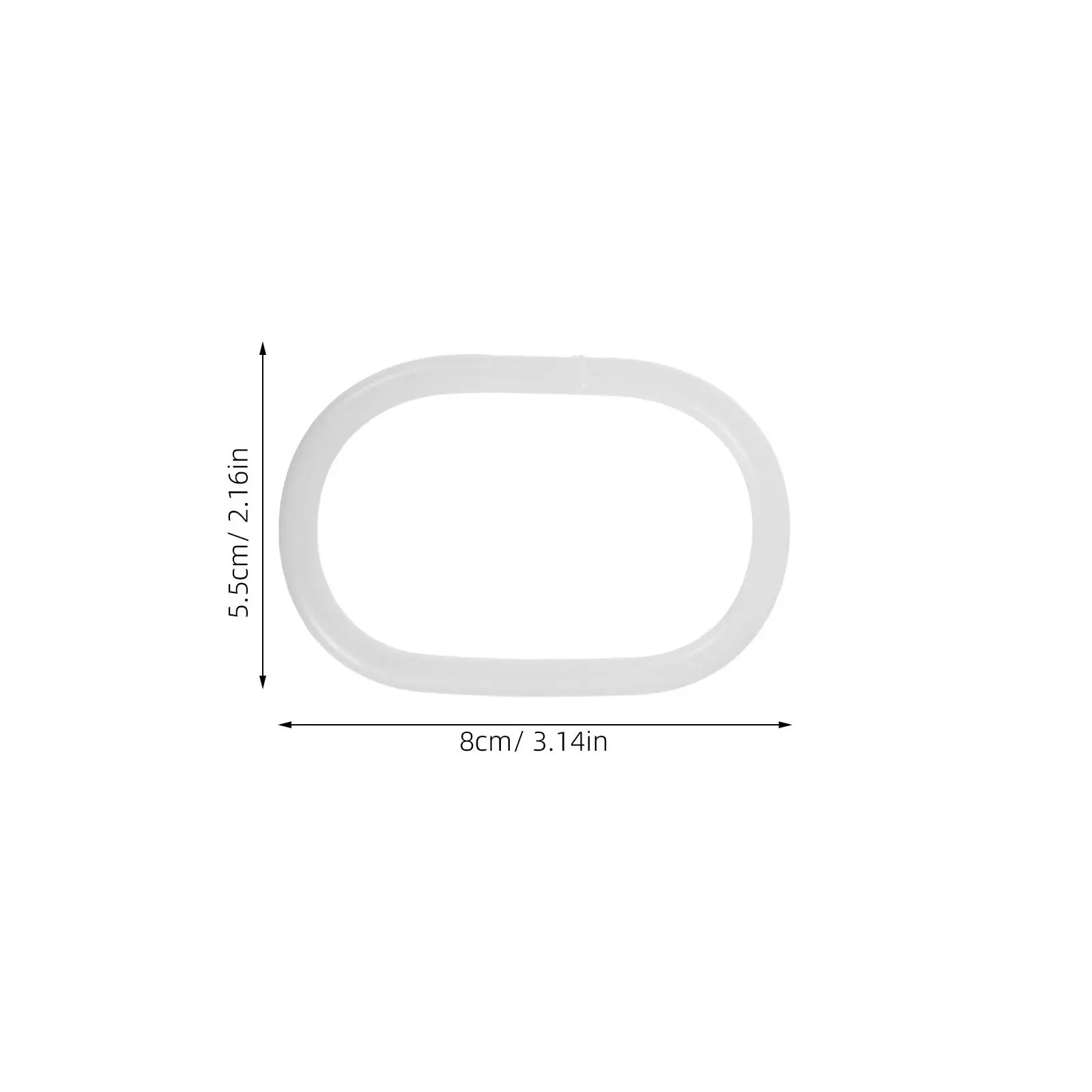 100Pcs Window Curtain Hooks Plastic Shower Rings White Easy Snap Closure Gliding Shower Curtain Hooks Bathroom Drapery Rings