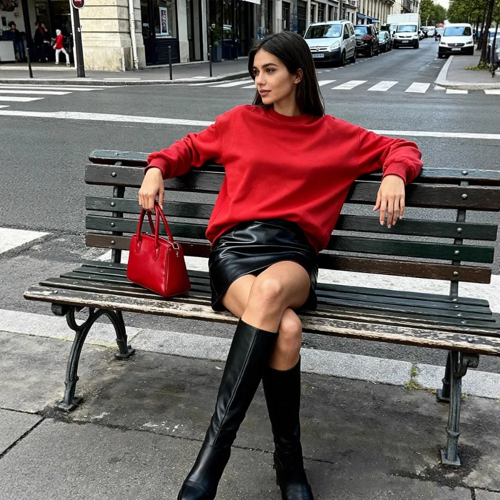 Damska bluza sportowa z cienkiego aksamitu z okrągłym dekoltem, idealna na jesień i zimę, modna, jednolita, do biegania na świeżym powietrzu, wędrówek, na co dzień, do biura, casualowa bluzka z okrągłym dekoltem.