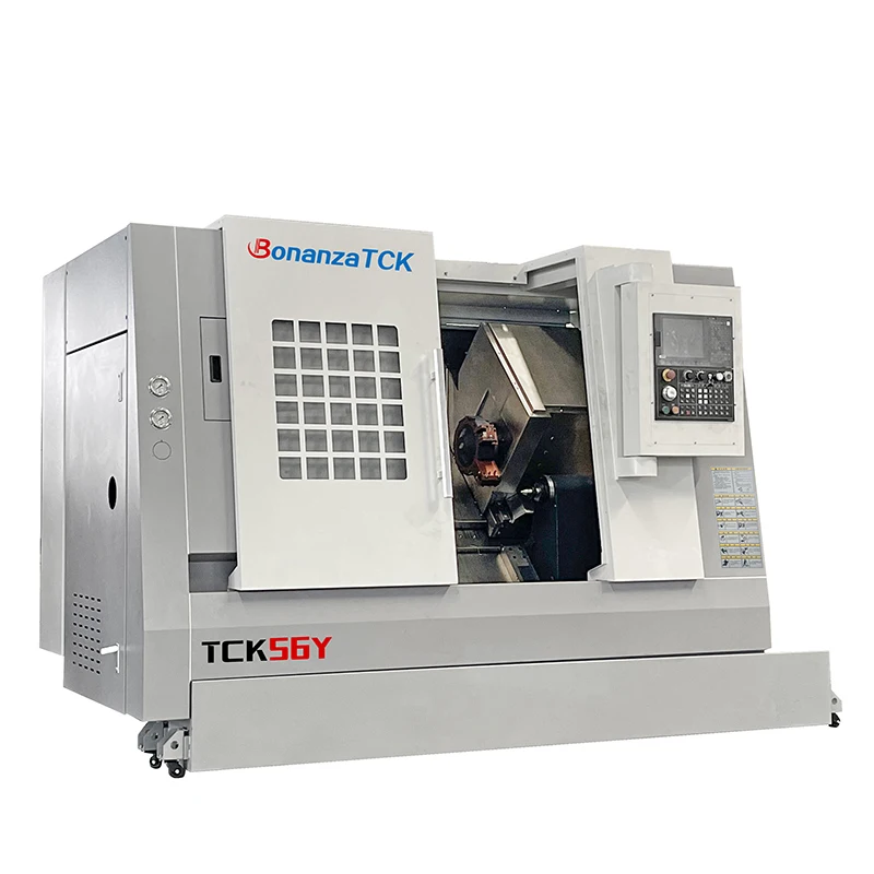 Cnc Automatic Milling Combo Low Cost Swiss Type Sn Lathe Hine Video Tck56y