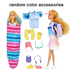 10pcs Item Happy Travel Accessoreis for 11.5in/30cm Dolls Mountaineering Bag And Sleepping Bag Cute Dollhouse Miniatures Toys