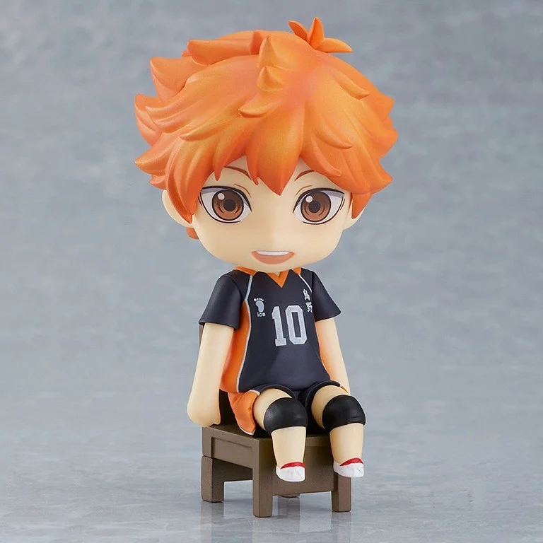 Haikyuu!! Shoyo Hinata sitting position 10cm Q version figma PVC Action Figure Anime Figure Model Toys Figure Doll Gift