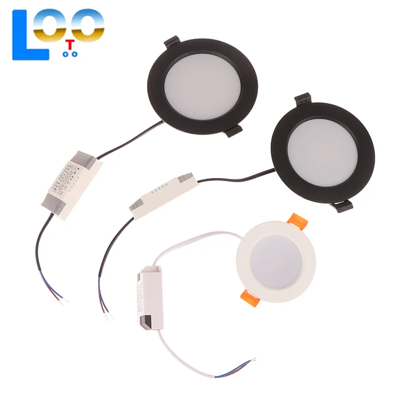 Wpuszczany reflektor LED Downlight AC 110V-265V Lampa sufitowa Białe światło Supermarket 5W7W9W12W18W Akcesoria oświetleniowe