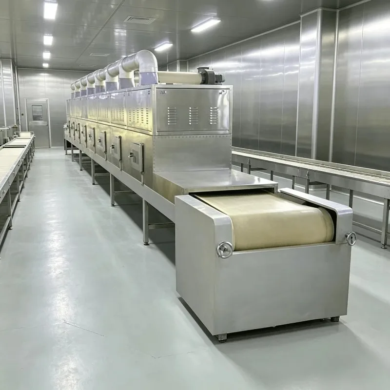 Stainless Steel Automatic Multifunctional Microwave Dehydrator Sterilization Machine Tunnel Type Sterilization Equipment Custom