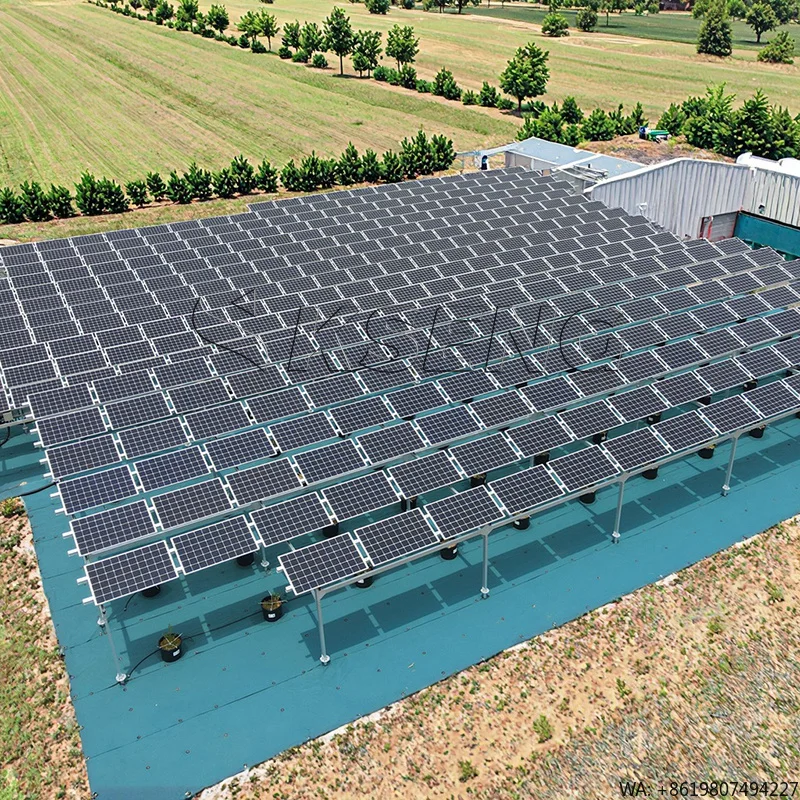 Customize Layout Farm Solar Power System Aluminum Solar Farm Mounting Structure System for Efficient Energy Harvesting