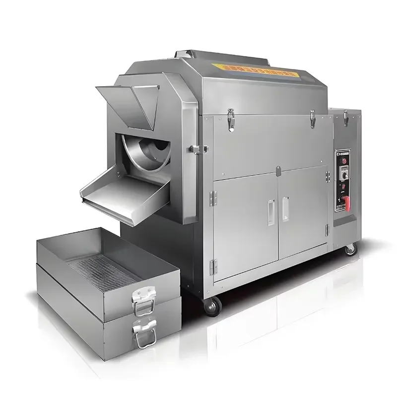 Electric Gas Multi-Functional Coffee Roasters Peanut Chestnut Walnut Roaster Machine Seeds Nuts Roasting Machine